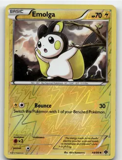 EMOLGA 49/99 UNCOMMON REVERSE HOLO NEXT DESTINIES POKEMON MODERATELY PLAYED - Image 1