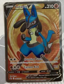 Pokemon Lucario V Full Art SWSH213 Black Star Promo NM - Image 1