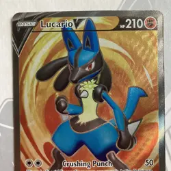 Pokemon Lucario V Full Art SWSH213 Black Star Promo NM - Image 2