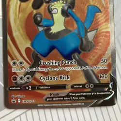 Pokemon Lucario V Full Art SWSH213 Black Star Promo NM - Image 3
