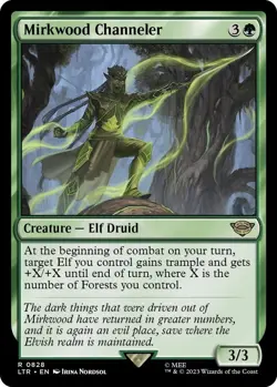 NM Mirkwood Channeler, MTG, Lord of the Rings, Magic the Gathering, 828 - Image 1