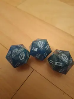 3x Final Fantasy Oversized Dice Spindown from Gift Bundle. MTG Spin Down - Image 1