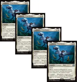 4x - Ambrosia Whiteheart - x4 - Final Fantasy - UC NM MTG - Image 1