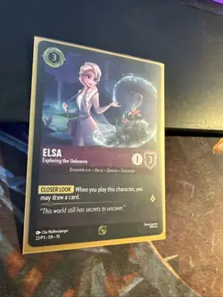Elsa - Exploring The Unknown 22/P3 Foil Promo Frozen NM Disney Lorcana - Image 2