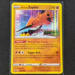 Galarian Zapdos - SWSH124 - Holo - Black Star Promo - Pokemon Card - NM/M - Image 1