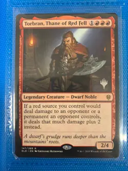 Torbran, Thane Of Red Fell Stamped- MTG Magic Card - Throne Of Eldraine ELD - NM - Image 1