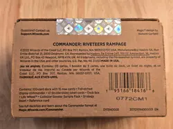 Riveteers Rampage Commander Deck New Capenna MTG Sealed Minimal Pkg - Image 2