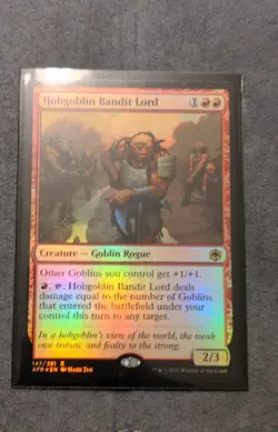 MTG, Hobgoblin Bandit Lord #147, Adventures in the Forgotten Realms Foil NM - Image 1