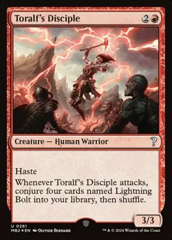 [1x] Toralf's Disciple - Foil Near Mint, English Mystery Booster 2 MTG Magic - Image 1