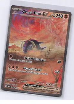 Great Tusk ex 246/198 Special Illustration Rare Scarlet & Violet Pokemon NM - Image 1