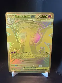 Mega Charizard X EX 130/094 Gold Hyper Rare - Phantasmal Flames Pokemon TCG - NM - Image 1