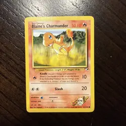2000 POKEMON GYM HEROES 61/132 BLAINE'S CHARMANDER - Image 1
