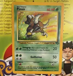 Pokemon TCG Pinsir Jungle Holo Rare Unlimited ENG 1999 60HP 9/64 - Image 1