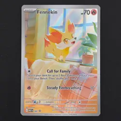 Pokemon TCG Card Fennekin MEP080 Chaos Rising ETB Promo - NM - Image 1