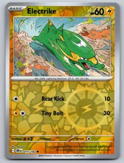 Electrike 075/182 Common Destined Rivals Pokemon Reverse Holo Near Mint - Image 1