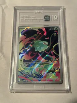 Bulbasaur MEGA Illustration Rare Stamped Holo 133/132 TAG 10 Pokemon TCG Card - Image 1