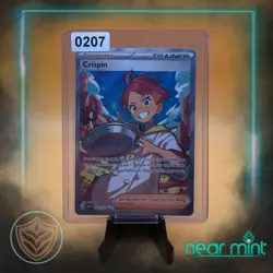 Pokemon TCG Trainer Crispin 164/142 Stellar Crown Ultra Rare Holo Card NM - Image 3