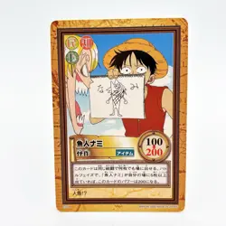 One Piece Luffy Fishman Nami Carddass Hyper Battle TCG C224 Japan Vintage 2000 - Image 1
