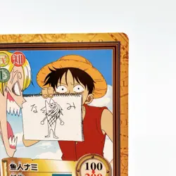 One Piece Luffy Fishman Nami Carddass Hyper Battle TCG C224 Japan Vintage 2000 - Image 3