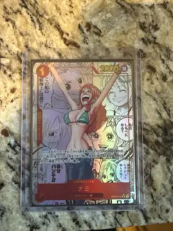 Bandai One Piece Card Game Nami OP01-016 Character Parallel Foil Japanese - Image 3
