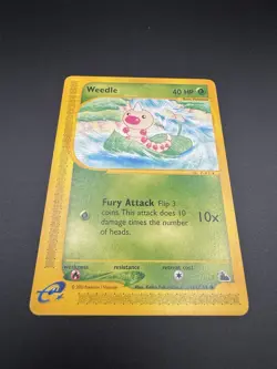 Weedle 114/144 (MP+) Skyridge Non Holo e reader Vintage Pokemon Card WOTC - Image 4