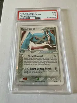 Metagross EX HIDDEN LEGENDS 95/101 Pokemon Card Holo LOW POP Poor PSA 1 - Image 1