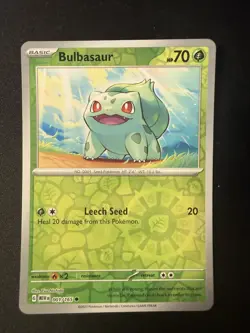 Bulbasaur 001/165 Reverse Holo SV 151- Pokemon Card - Image 1