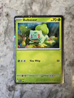*SWIRL* Bulbasaur 046 Cosmos Holo 046 Sv: Scarlet & Violet Promo Card Pokemon NM - Image 1