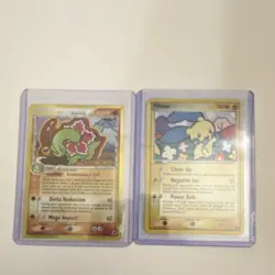 Pokemon TCG Holo Delta Species 2-Card Lot - Meganium 4/101 Minun 4/17 - Image 2