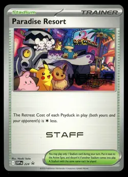Pokemon World Championship 2025 STAFF Paradise Resort SVP 224 Anaheim Promo - Image 1