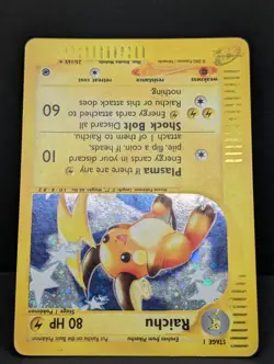 Raichu 025/165 Expedition Base Set Holo Rare Pokemon TCG Nintendo Pikachu LP - Image 4