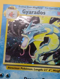 Pokemon TCG Gyarados 7/130 Base Set 2 Unlimited Holo WOTC VTG 2000 HP - Image 4