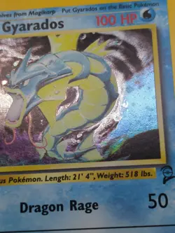Pokemon TCG Gyarados 7/130 Base Set 2 Unlimited Holo WOTC VTG 2000 HP - Image 5