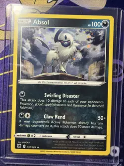 FANCY SWIRL Pokemon Absol 097/189 Astral Radiance Cosmos Holo - Image 1