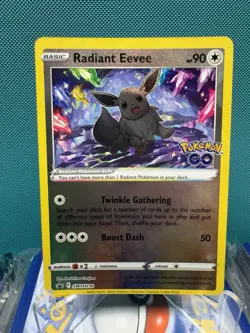2022 Pokemon GO Radiant Eevee Black Star Promo BSP #SWSH230 Ultra Rare Holo NM - Image 1