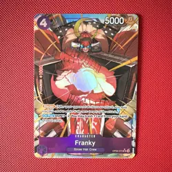 One Piece Card Game Franky Alt Art OP09-072 SR Foil Character ENG 5000 - Image 1