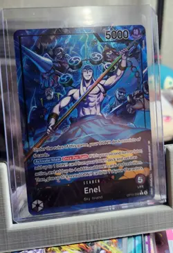 One Piece - OP15-058 Enel Leader Alt Art Adventure on Kami's Island English NM - Image 1