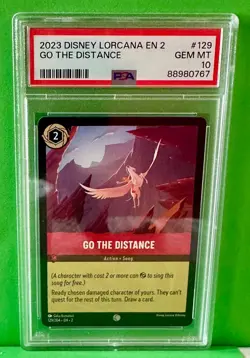 2023 Disney Lorcana EN 2 - Go The Distance #129 PSA-10 GEM-MT - Image 1