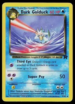 Pokemon Card Team Rocket Dark Golduck 37/82 Uncommon - Image 1