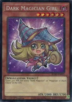 Dark Magician Girl (Chibi Art) Secret Rare BLGG-EN003 Yu-Gi-Oh Card - Image 1