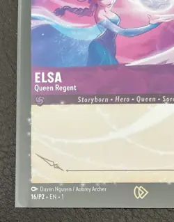 Disney Lorcana Elsa Queen Regent Promo Signature card. 16/P2 - Frozen. - Image 2