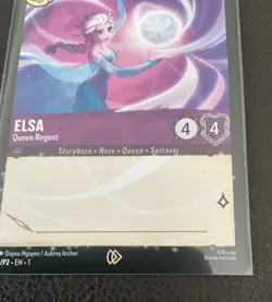 Disney Lorcana Elsa Queen Regent Promo Signature card. 16/P2 - Frozen. - Image 5