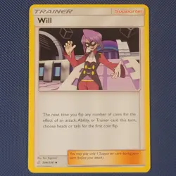 Will 208/236 - Cosmic Eclipse - Uncommon Pokemon Card - NM - Image 1