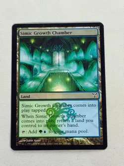 MTG FOIL Simic Growth Chamber Dissension Magic the Gathering - Image 1