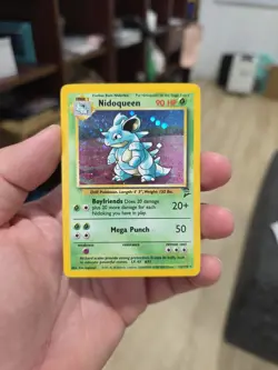 Pokemon Card Nidoqueen 12/130 Base Set 2 Vintage LP - EXC - Image 1