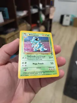 Pokemon Card Nidoqueen 12/130 Base Set 2 Vintage LP - EXC - Image 4
