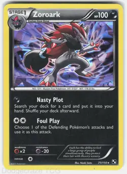 Zoroark - 71/114 (Cracked Ice Holo) 071/114 Holo Blister Exclusives Pokemon NM - Image 1