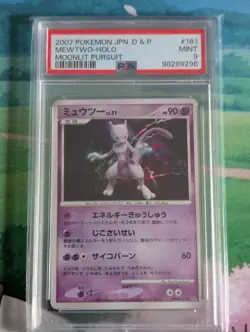 Pokemon Mewtwo 2007 Holo D P 181 Moonlight Pursuit PSA 9 Japanese - Image 1