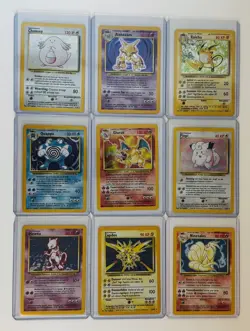 10x Vintage Pokemon Karten – 1 HOLO GARANTIERT! Base Rocket Jungle Fossil Neo - Image 1