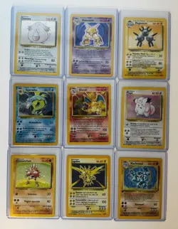 10x Vintage Pokemon Karten – 1 HOLO GARANTIERT! Base Rocket Jungle Fossil Neo - Image 3